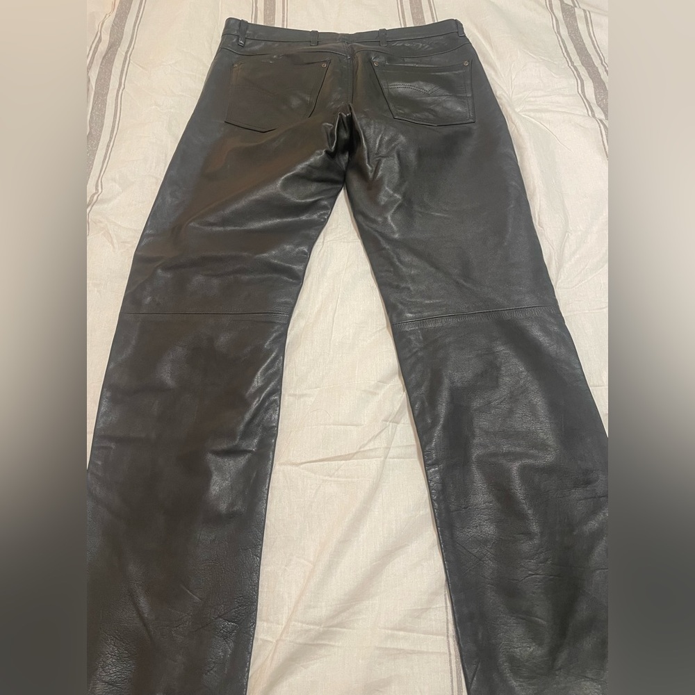 Men’s Fuente leather pants